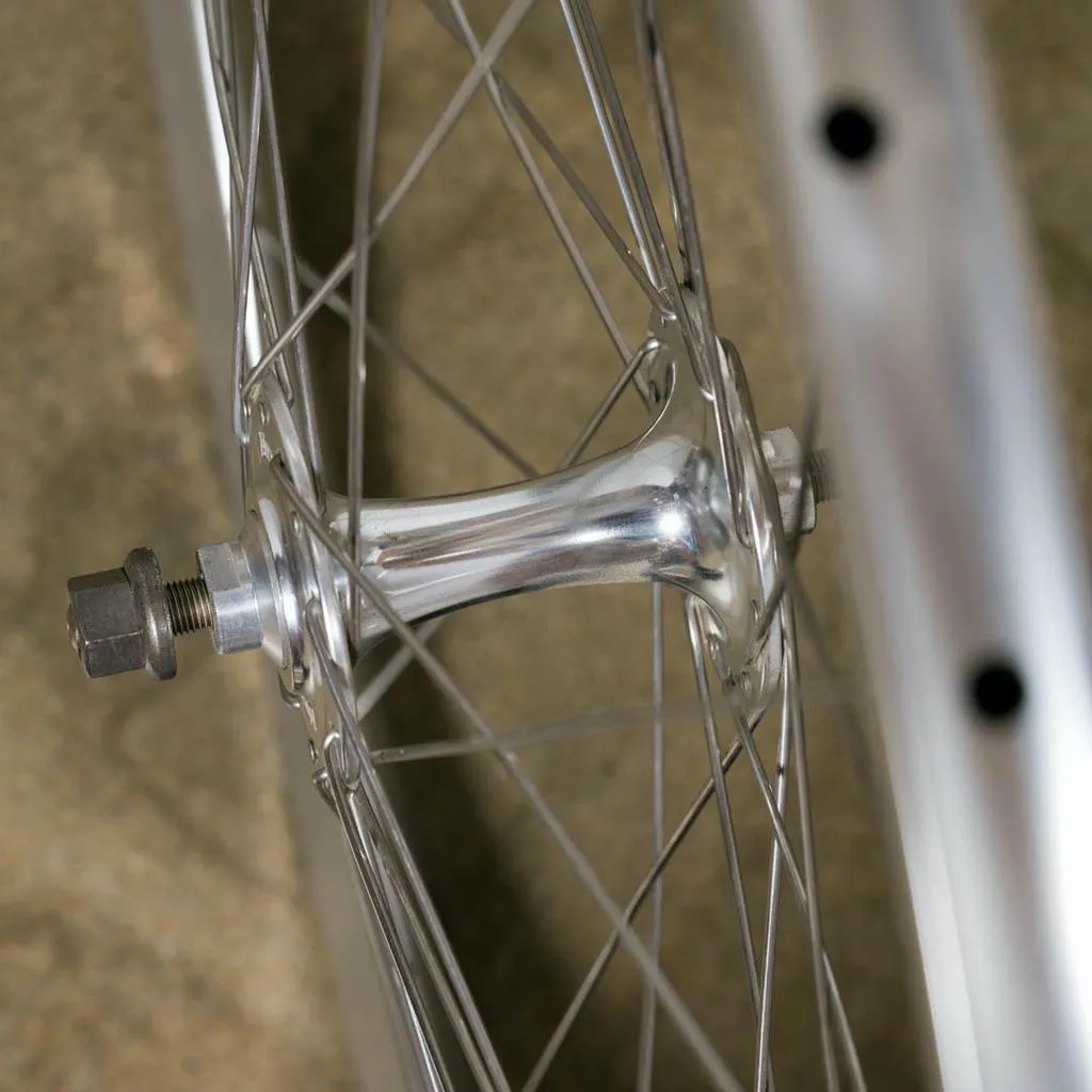 NOS Silver Velocity Chukker Track Wheel - Front