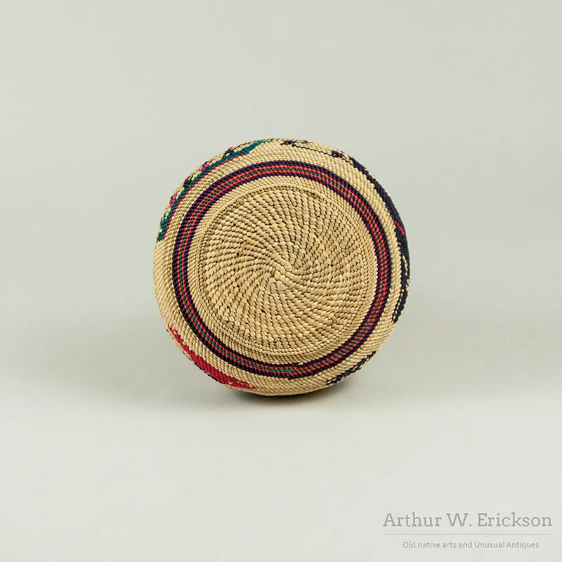 Nuu-chah-nulth Basketry Bottle by Mable Taylor