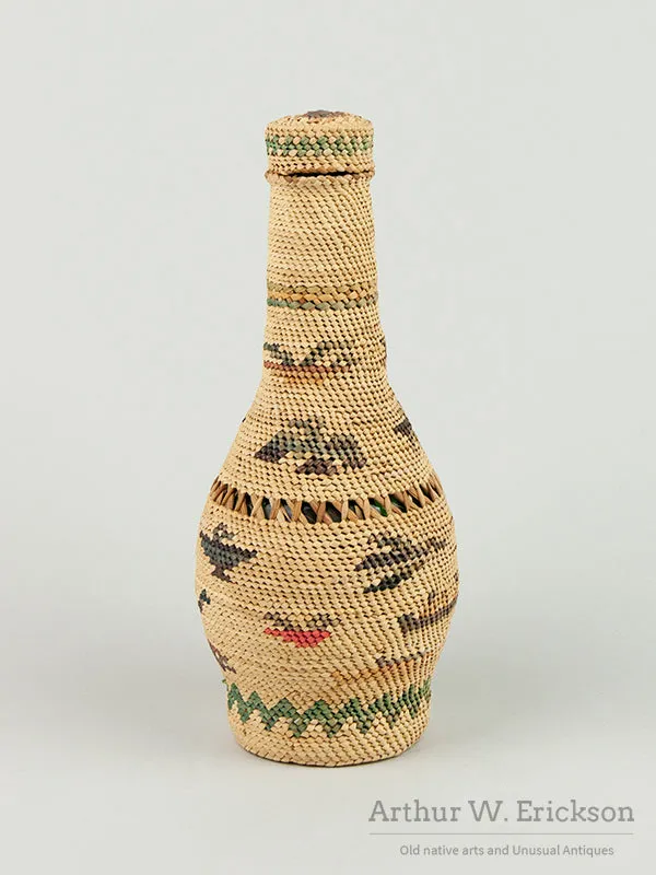 Nuu-Chah-Nulth Basketry Covered Bottle