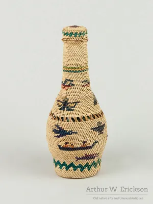 Nuu-Chah-Nulth Basketry Covered Bottle