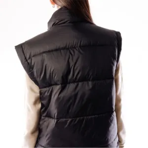 NWT RD Style BRAND Puffer Vest OVERSIZED black pockets zipper layering XS M L
