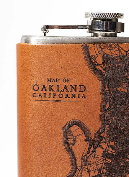 Oakland Map Flask