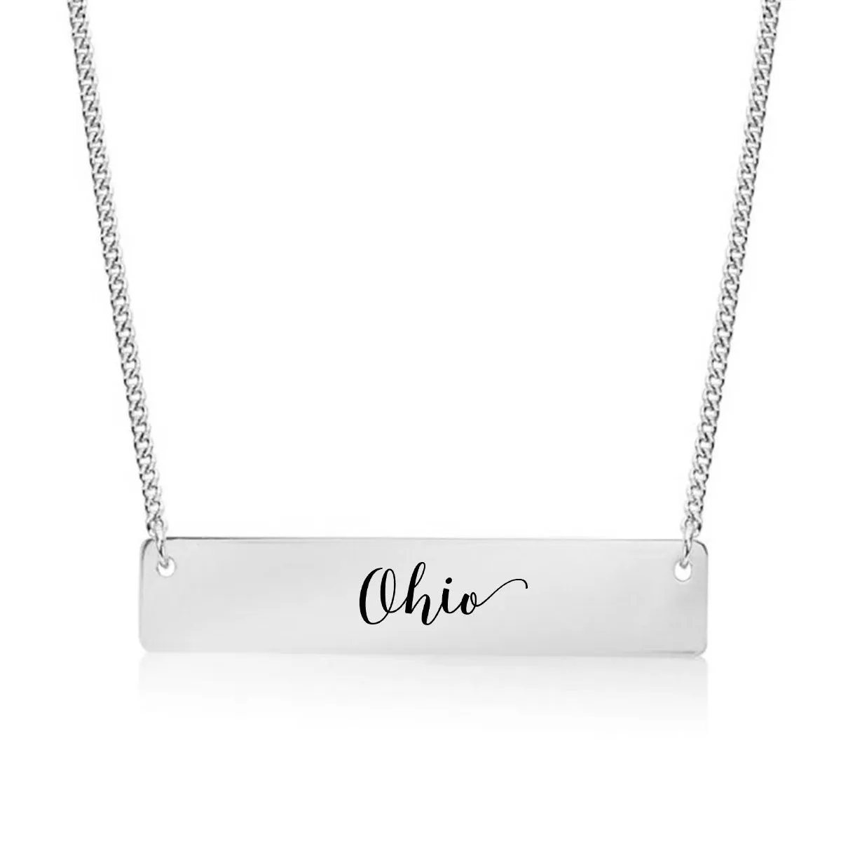 Ohio Gold / Silver Bar Necklace