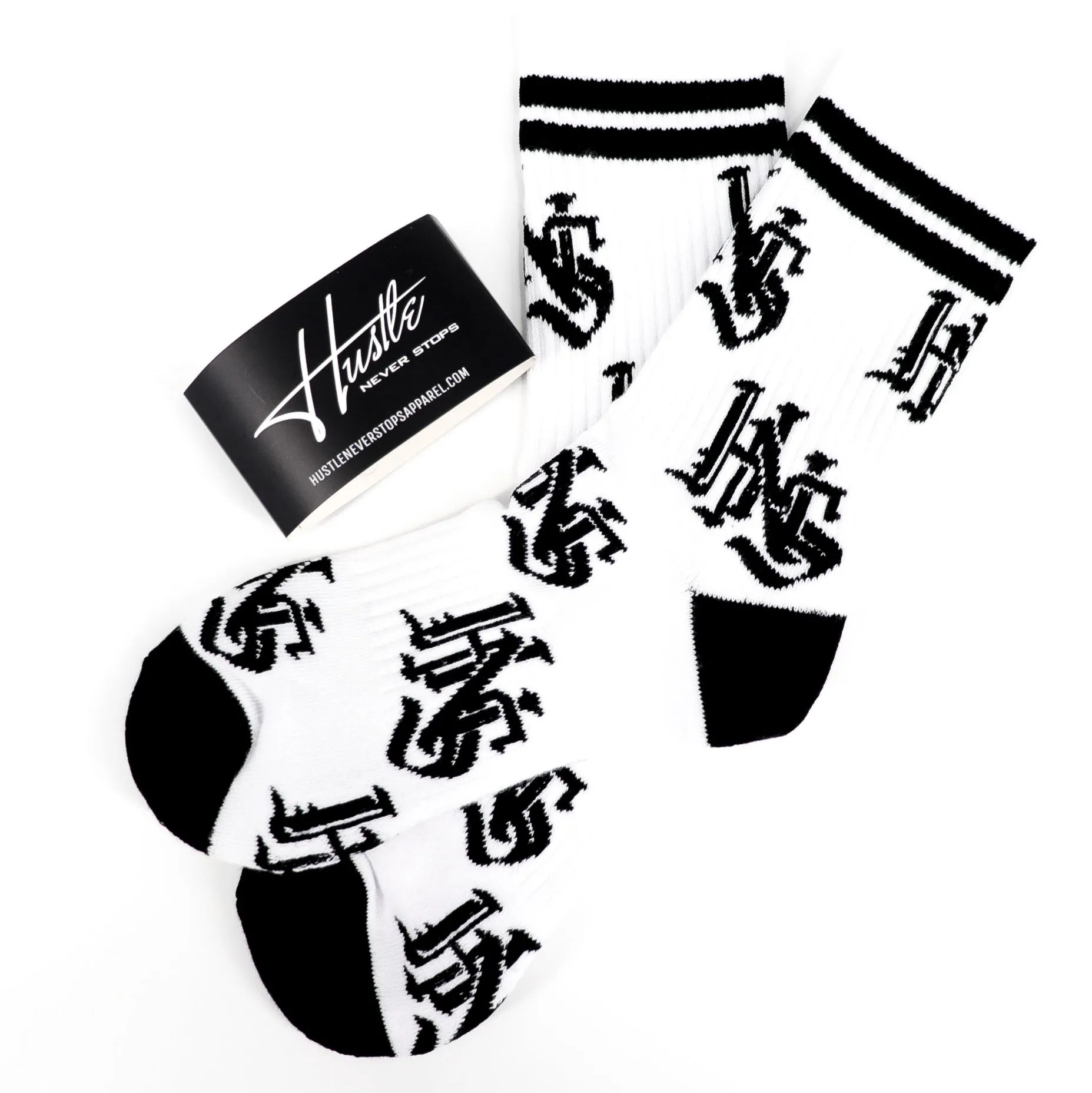Old English Crew Socks (size 6-9)
