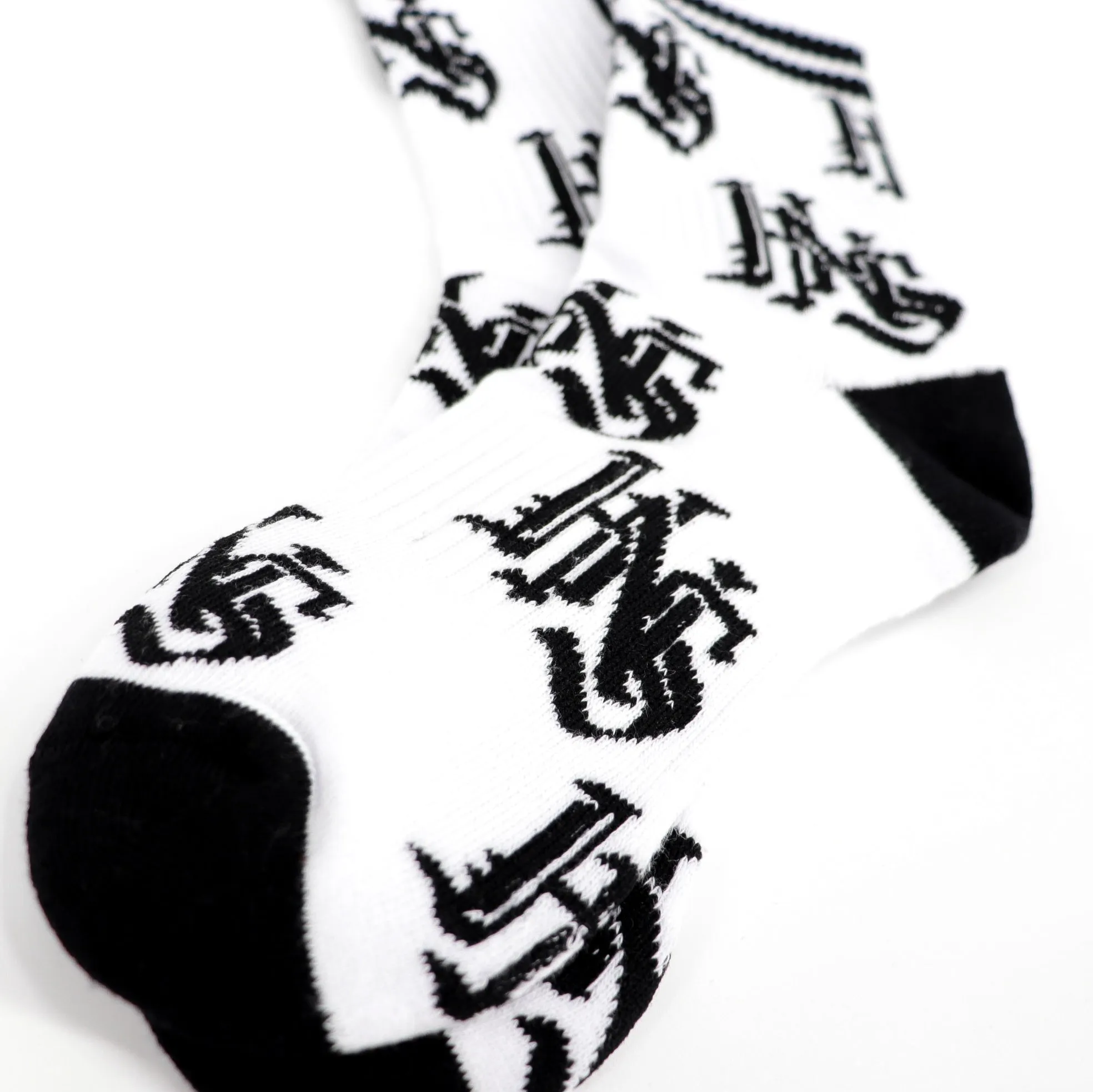 Old English Crew Socks (size 6-9)