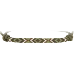 OLIVE BEADED NOSE ROPE HALTER