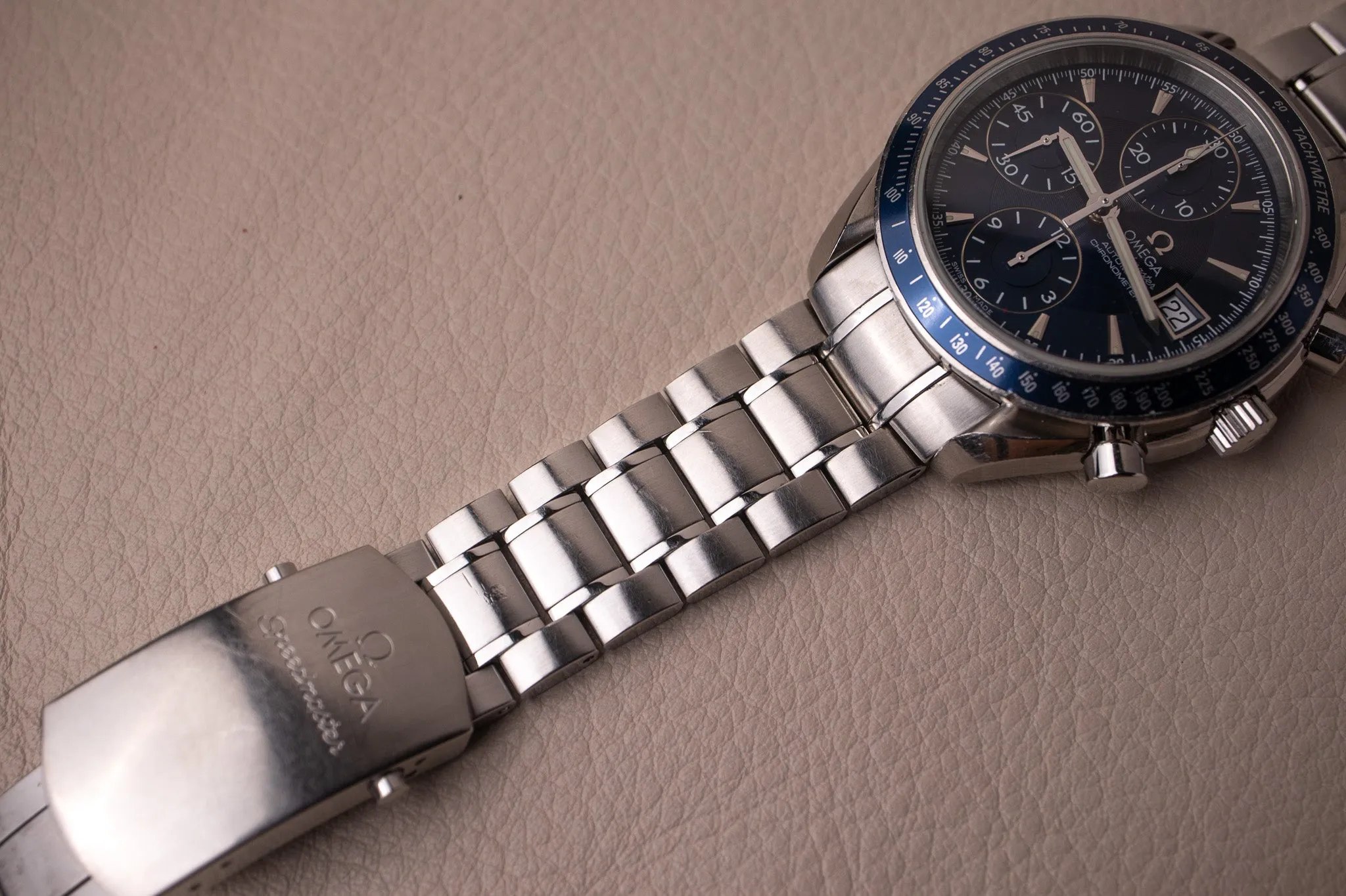 Omega Speedmaster Date 3212.80 Blue Dial