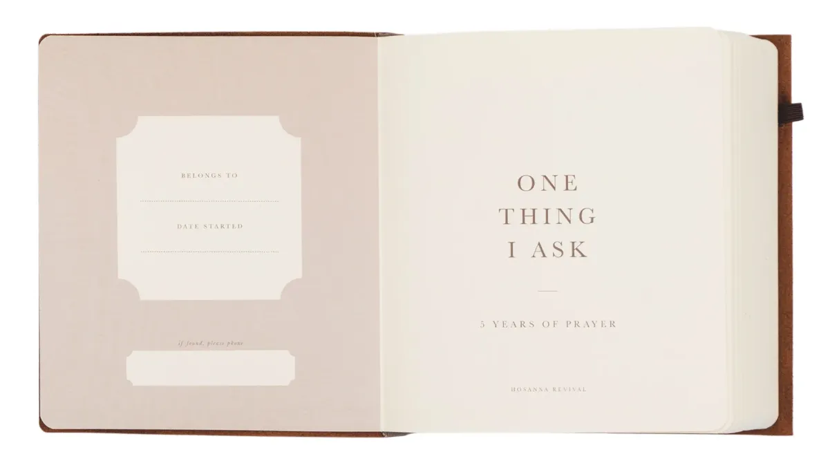One Thing I Ask 5-Year Prayer Journal: Luxembourg Theme