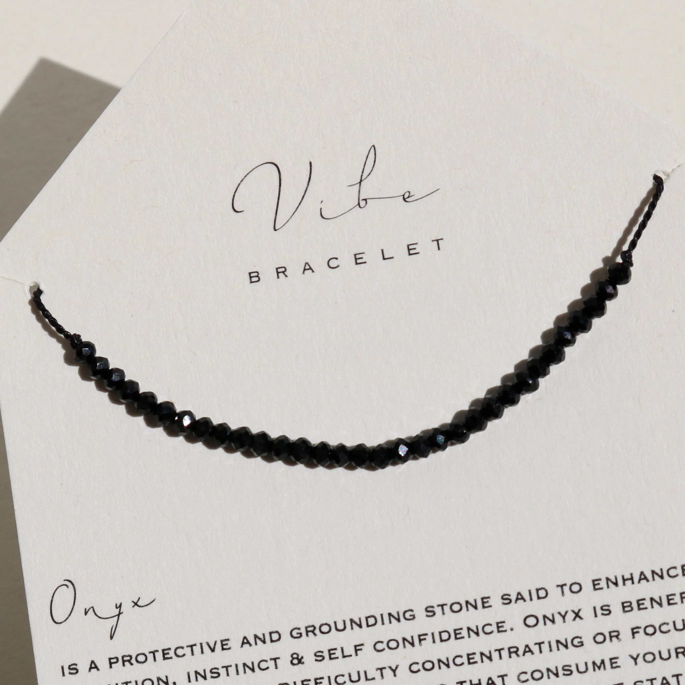 ONYX BEADED BRACELET