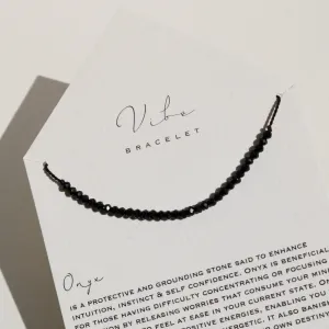 ONYX BEADED BRACELET