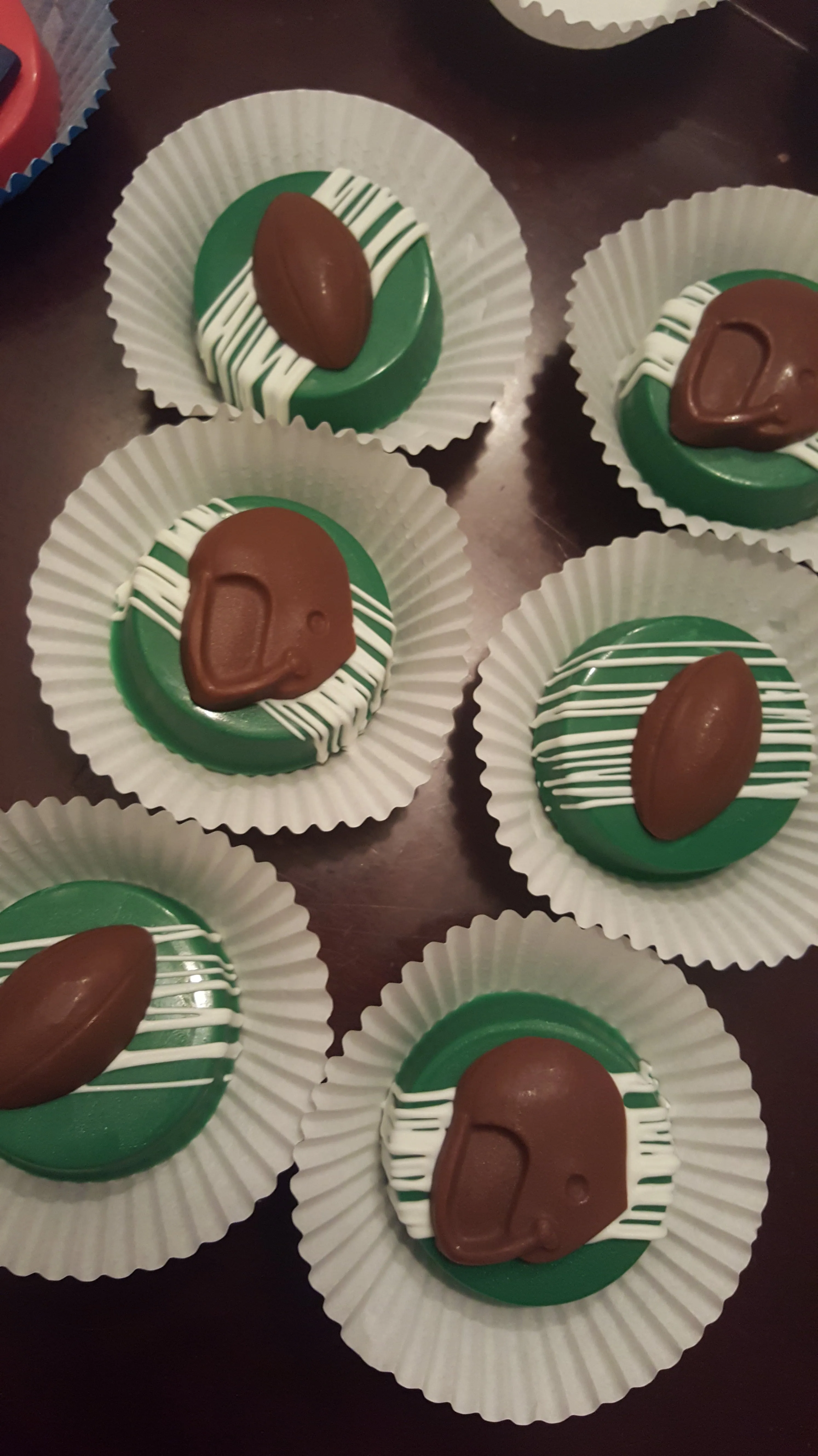 Oreo Cookies - Chocolate Covered/Dipped (Football)