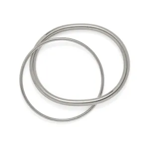 Oval Link Bracelet in Rhodium