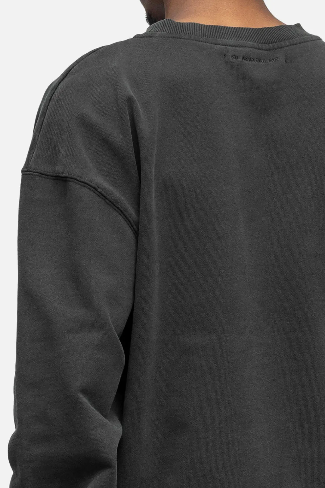 OVERSIZED SWEATSHIRT WASHED BLACK