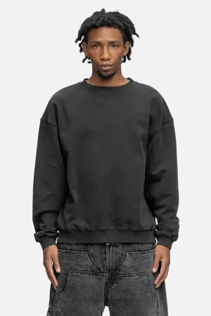 OVERSIZED SWEATSHIRT WASHED BLACK