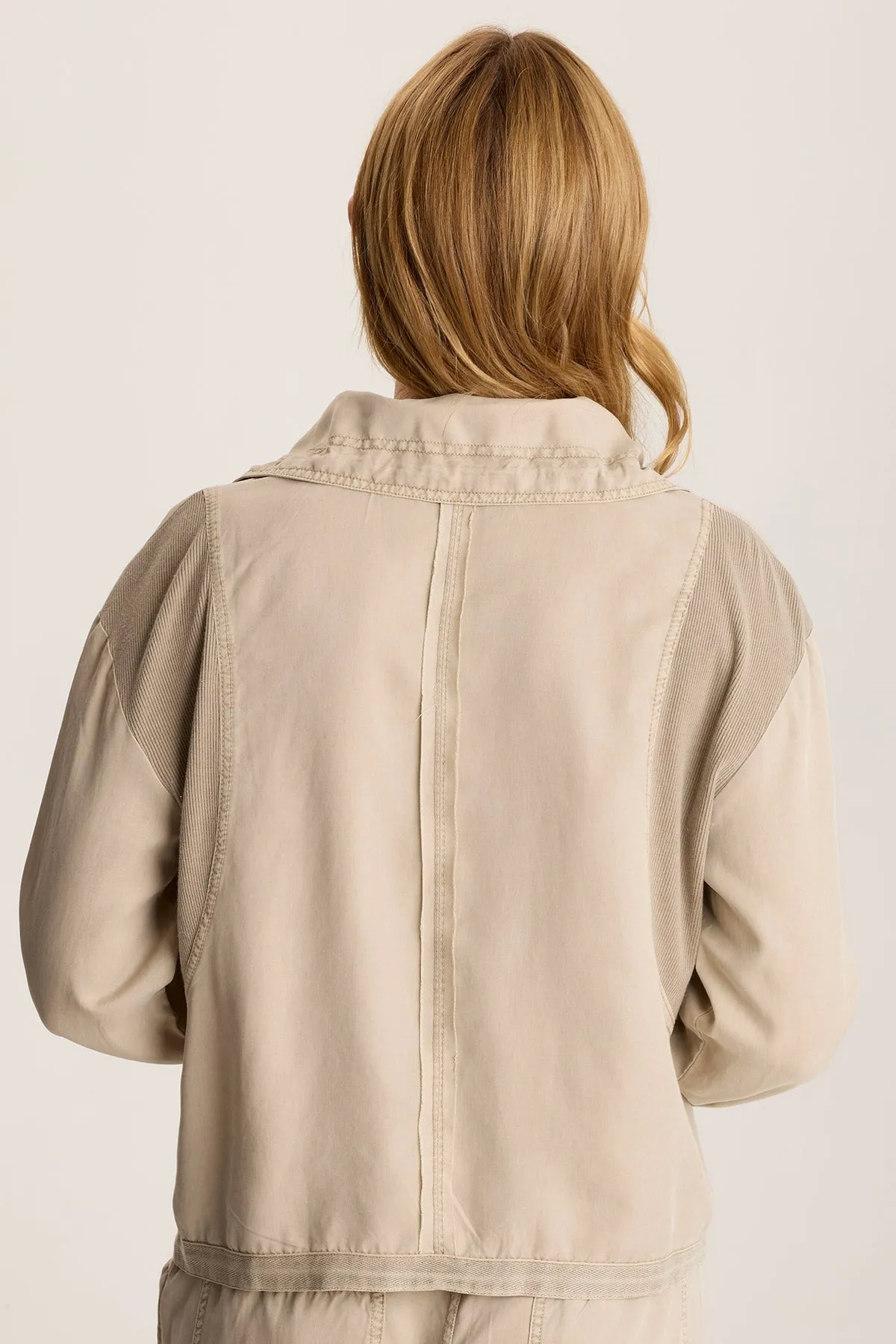 Oziel Twill Relaxed Utility Jacket