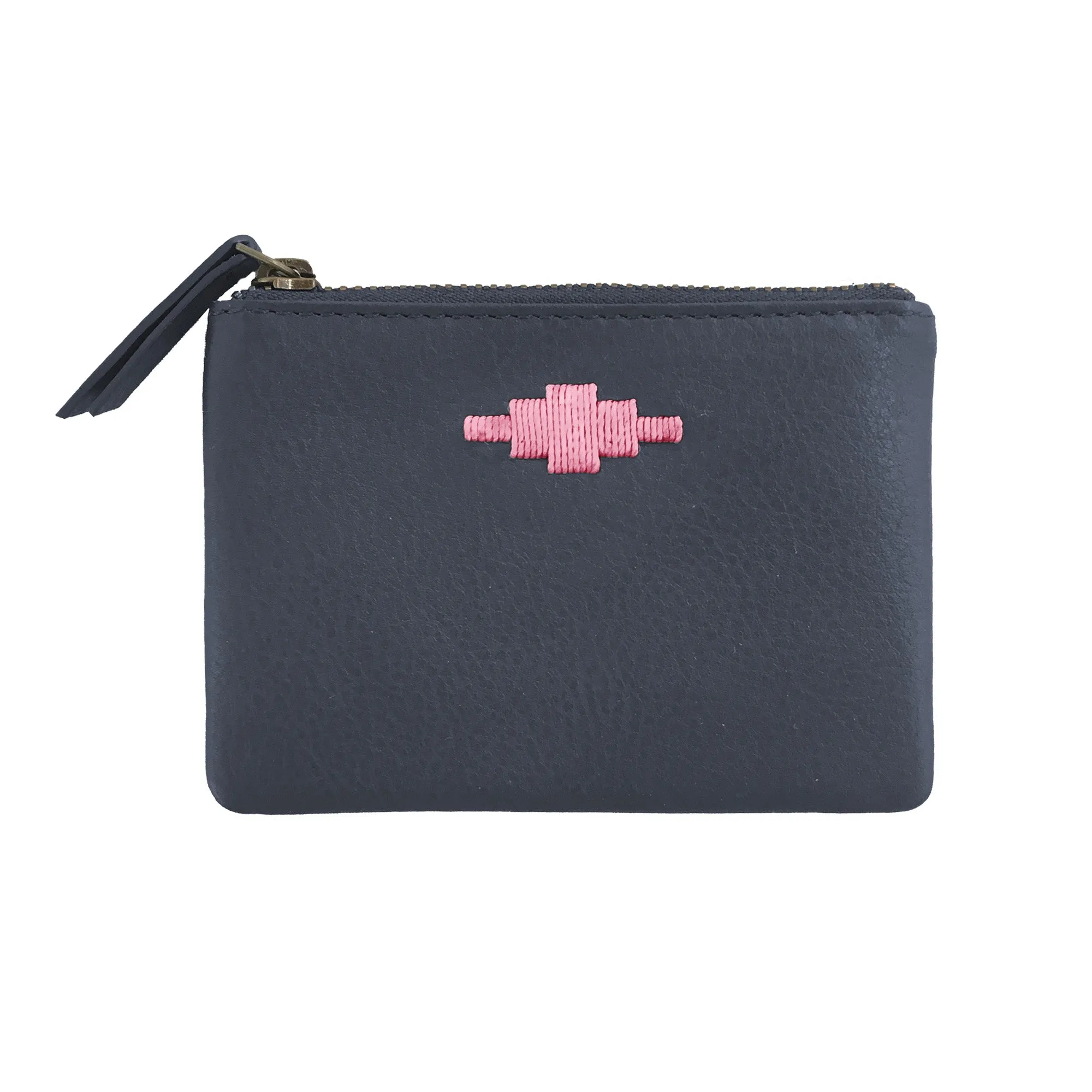 PAMPEANO - Cambio Pouch Purse - Navy Leather