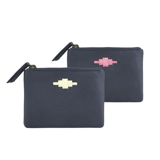 PAMPEANO - Cambio Pouch Purse - Navy Leather
