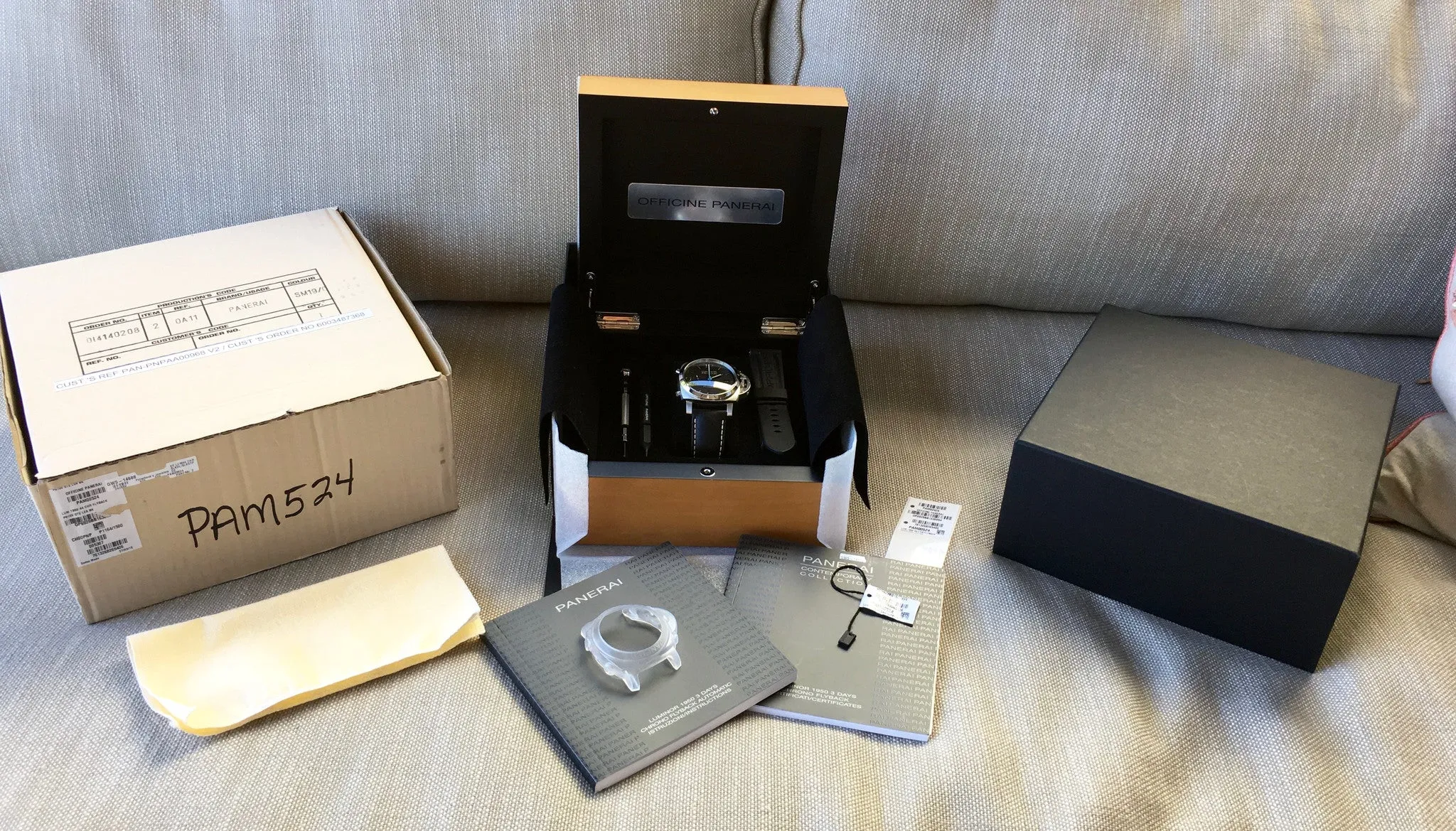 Panerai Luminor Flyback PAM 524 1950 3 Days Chronograph Automatic Watch