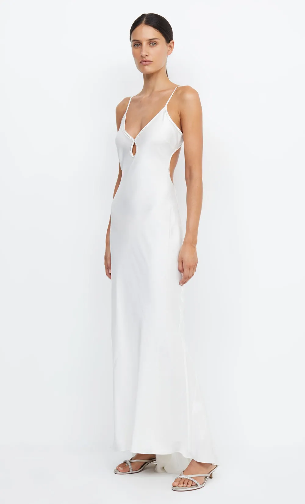 PARADISE BEADED MAXI DRESS - IVORY