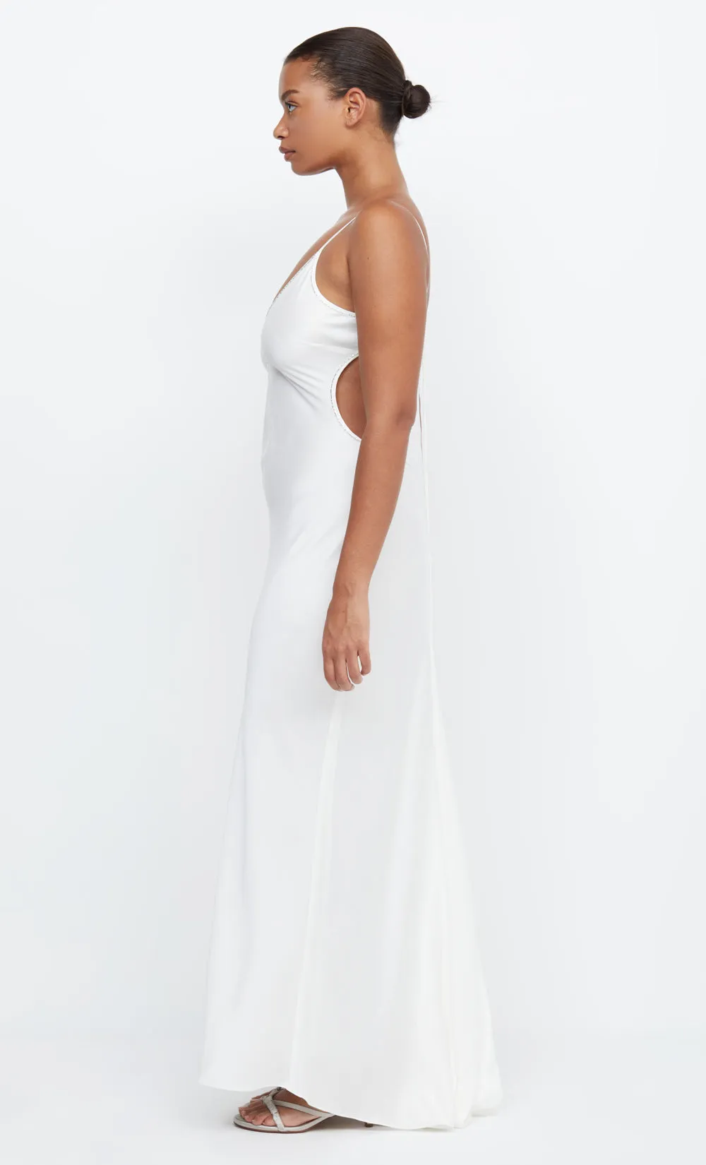 PARADISE BEADED MAXI DRESS - IVORY