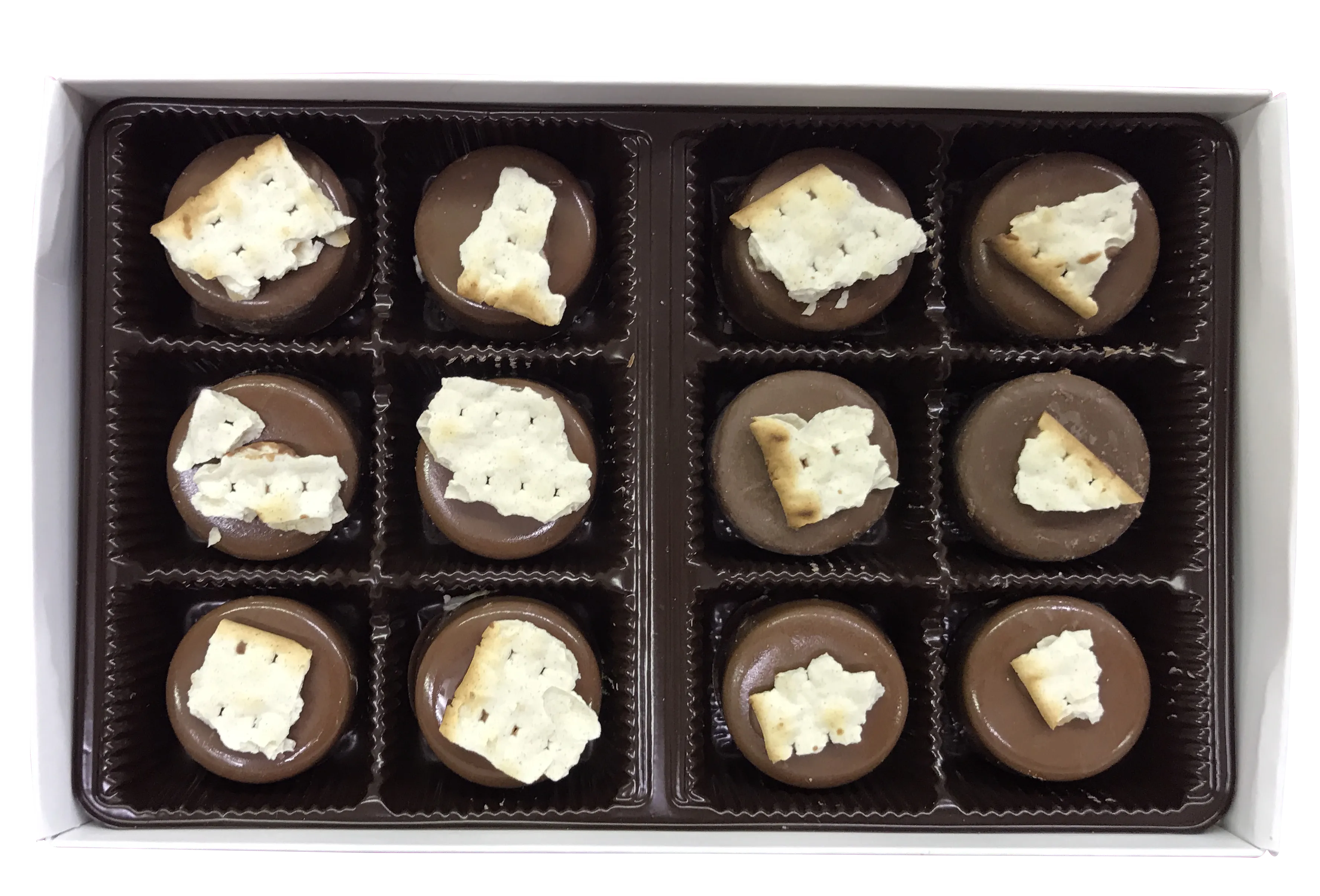 Passover Mini Chocolate Covered Matzoh Snacks