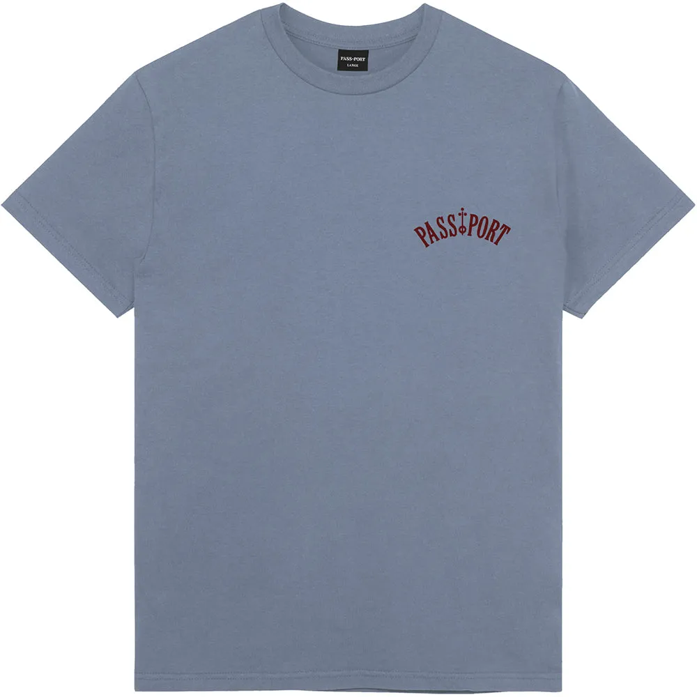 Pass~Port Sophomore Tee Washed Out Blue