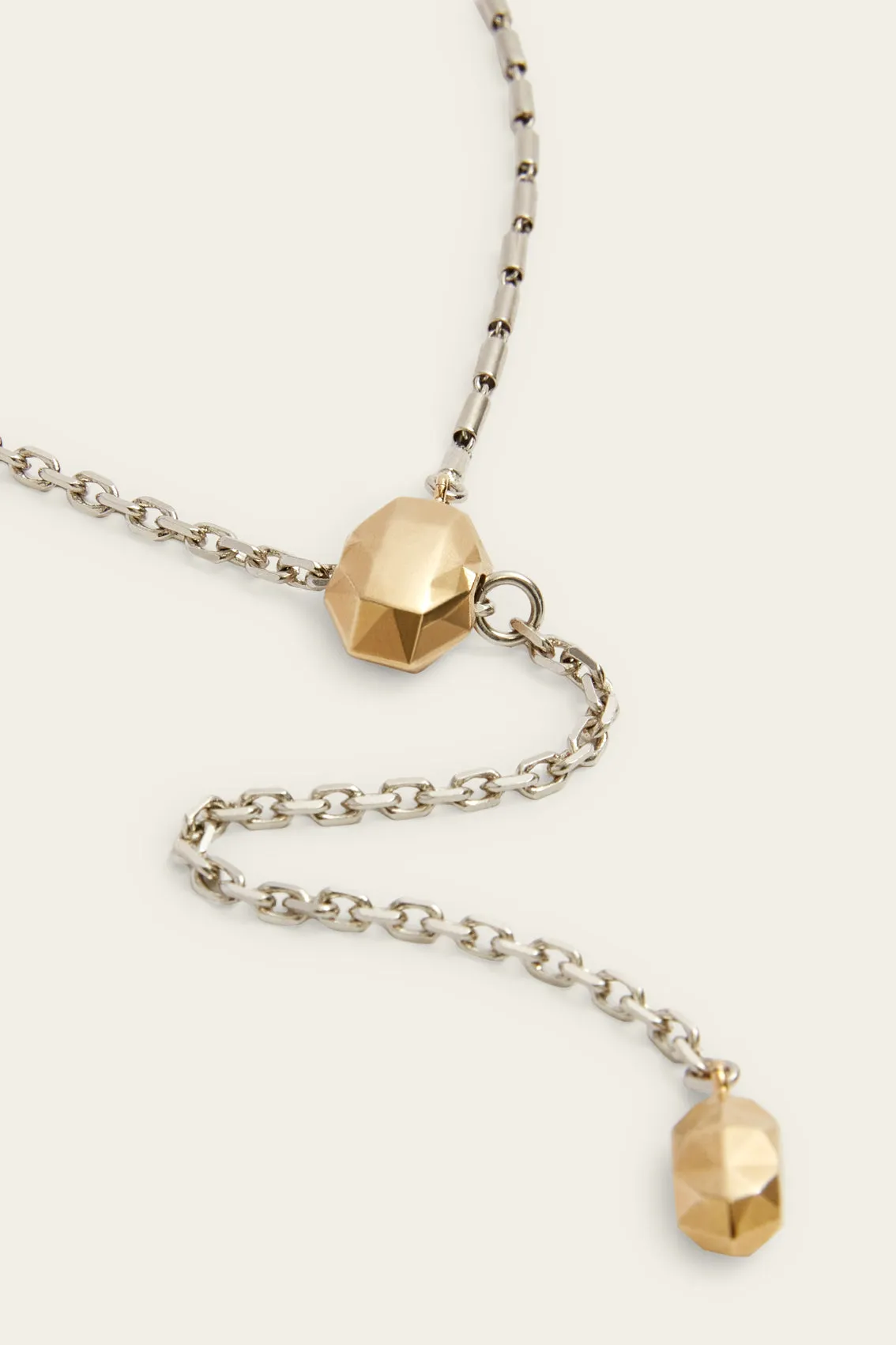 PEBBLE LARIAT NECKLACE