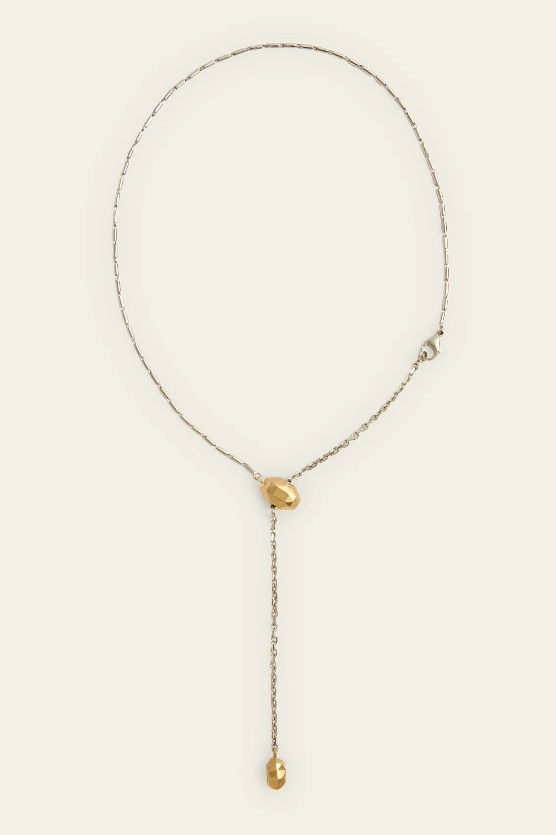 PEBBLE LARIAT NECKLACE
