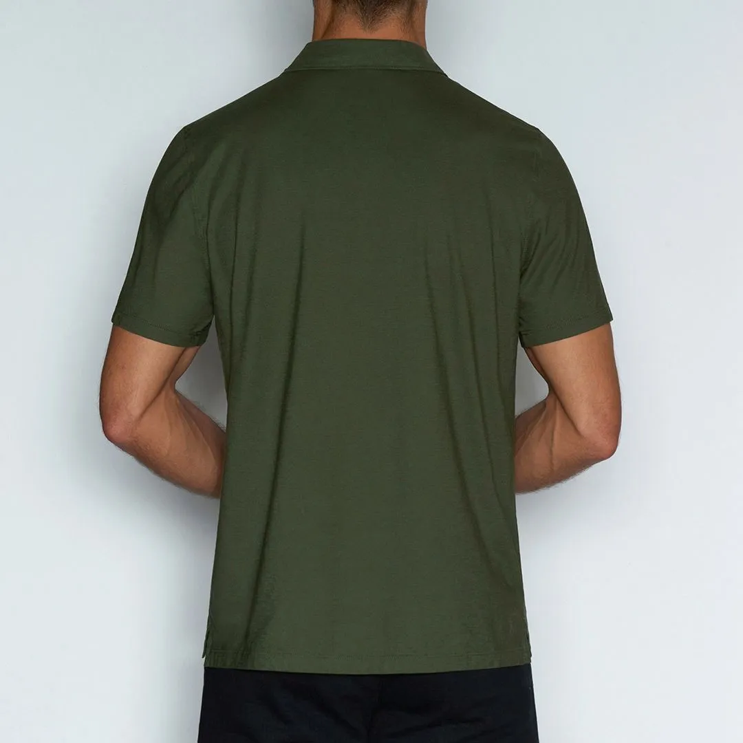 Perfect Pima Relaxed Polo Gladwin Green