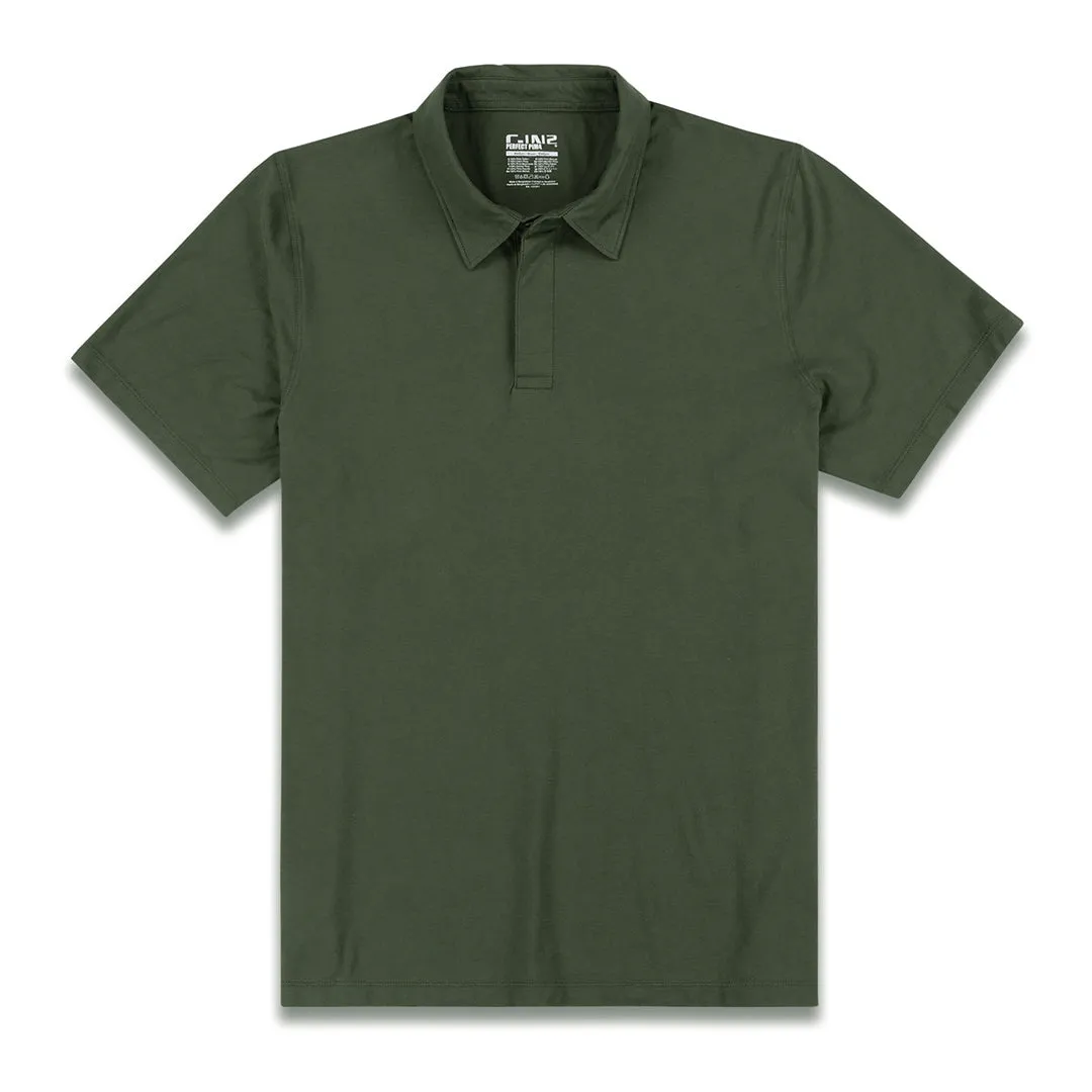 Perfect Pima Relaxed Polo Gladwin Green