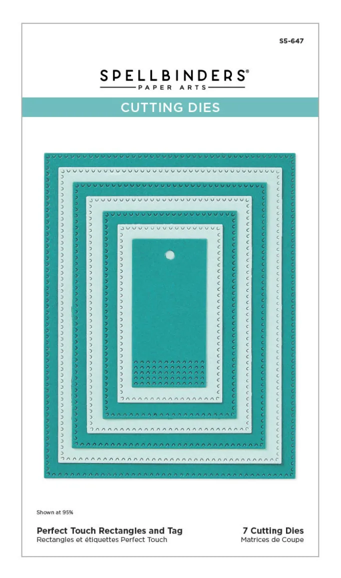 Perfect Touch Rectangles and Tag Nesting Dies Spellbinders S5-647