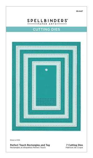 Perfect Touch Rectangles and Tag Nesting Dies Spellbinders S5-647