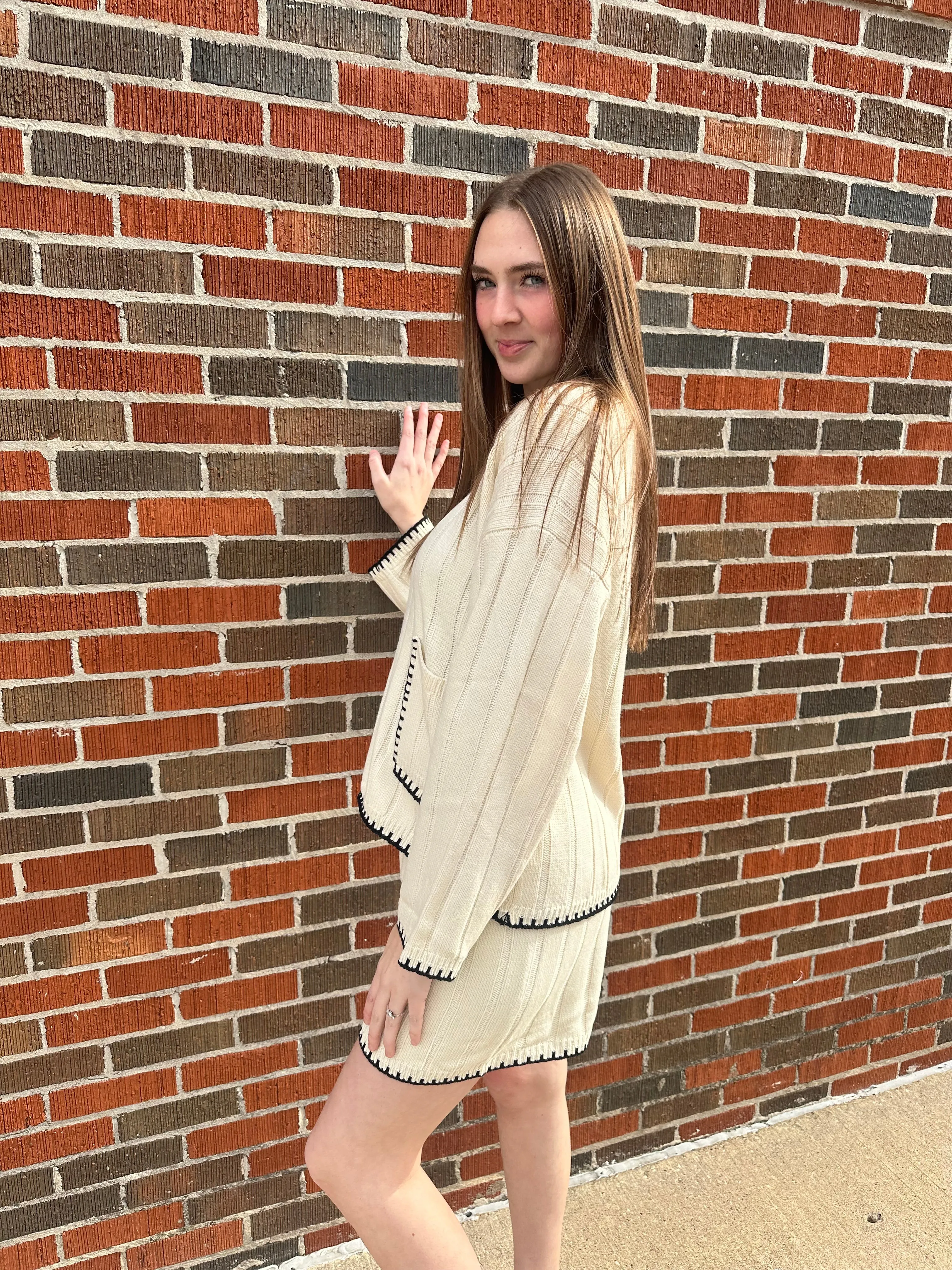 Perfectly Stitched Set: Ivory/Black
