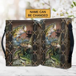 Personalized Bible Cover - Fishing Bible Cover - Customizable Christian Gift by CHRISTIANARTBAG - CAB03160524.