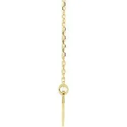 Pierced Cut-Out Cross Heart Tag Necklace - 14k Gold (Y, W or R), Sterling Silver