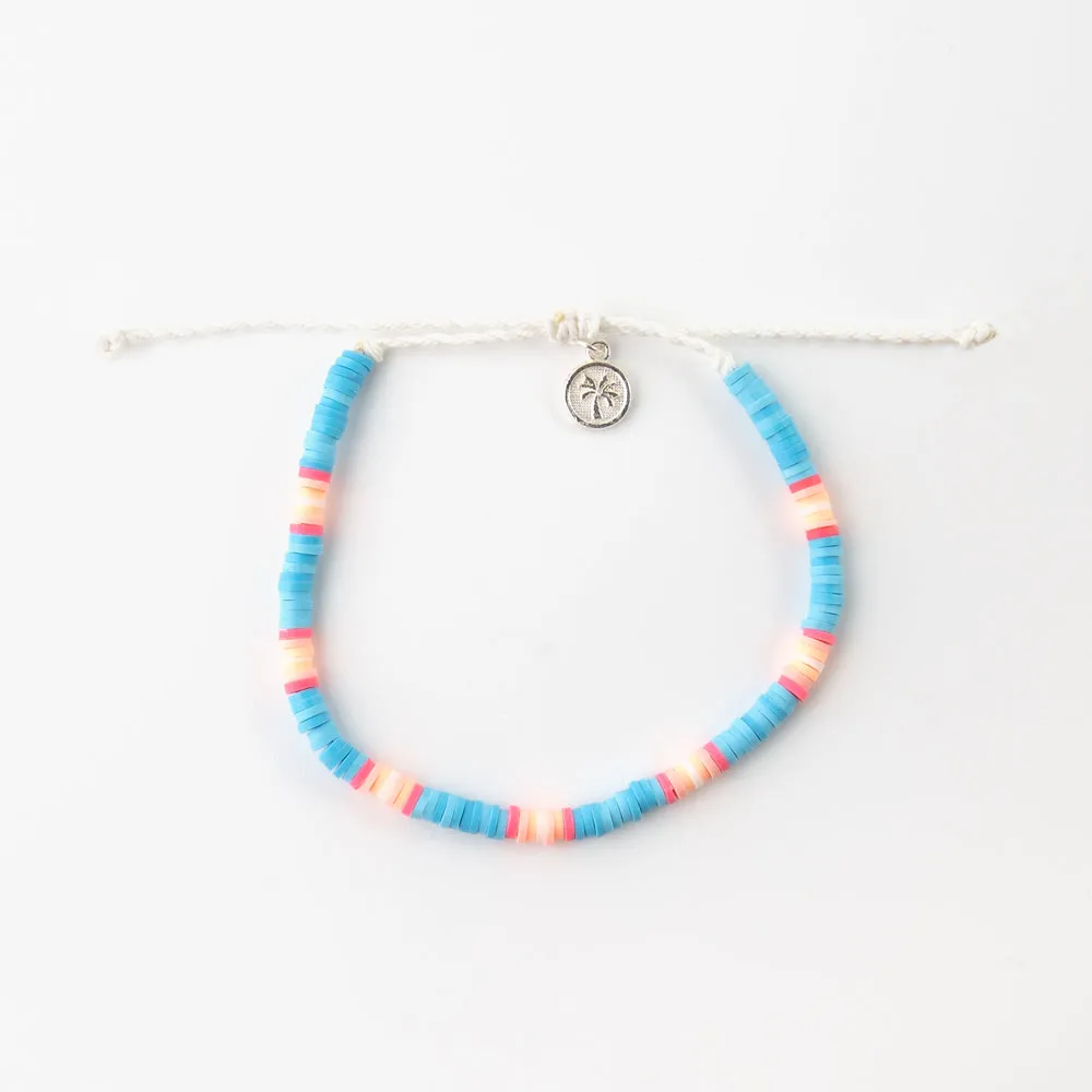 Pineapple island Lucky Bay Clay Beaded Anklet