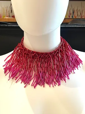 Pink Beaded Necklace