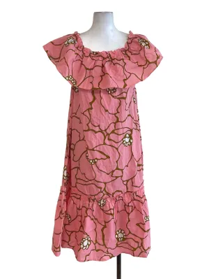 Pink Floral Layered Dress LB