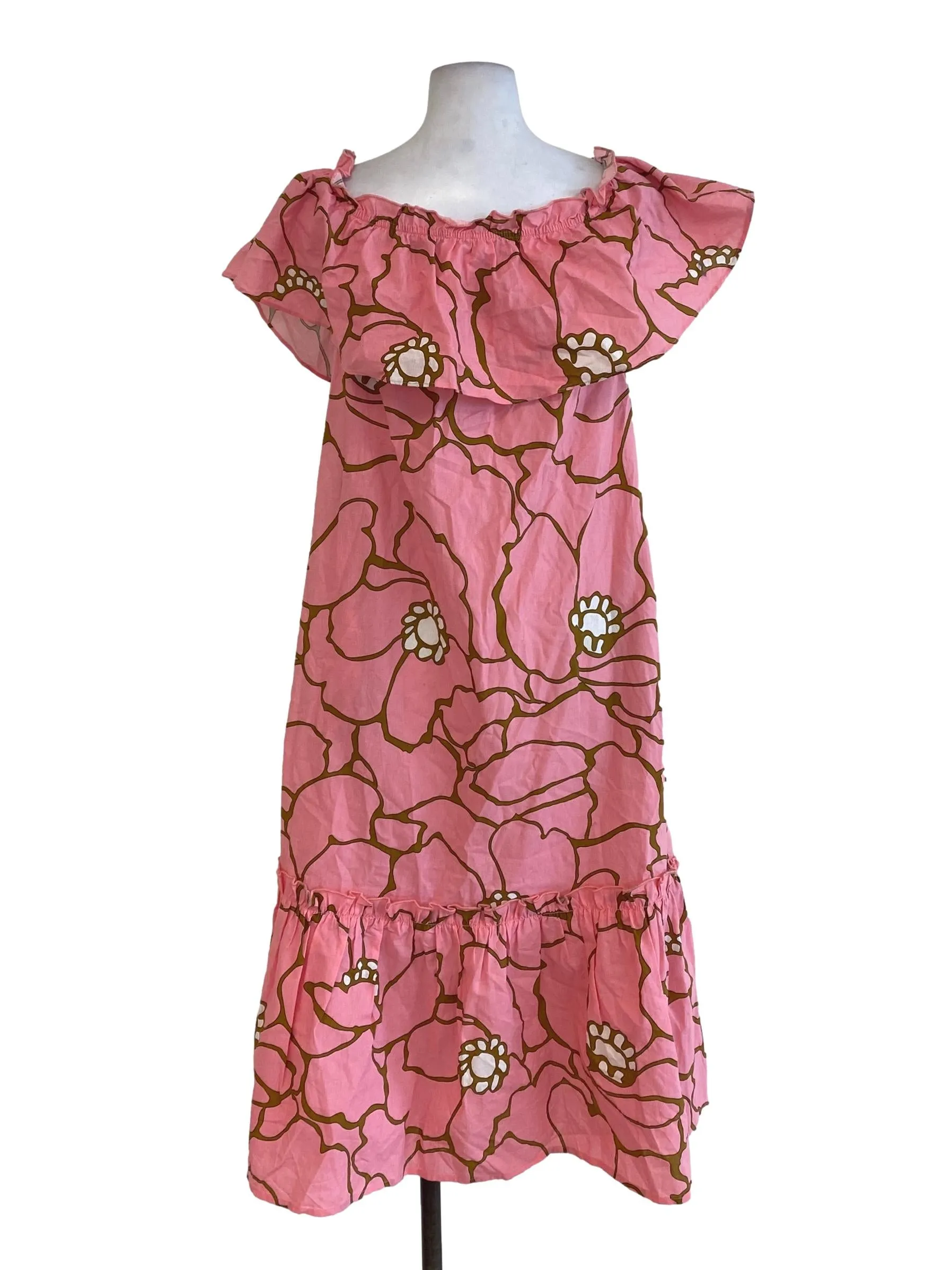 Pink Floral Layered Dress LB