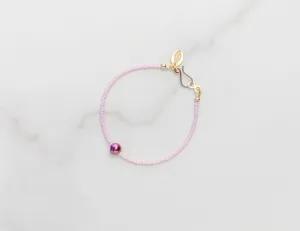 Pink Solo Pearl Bracelet