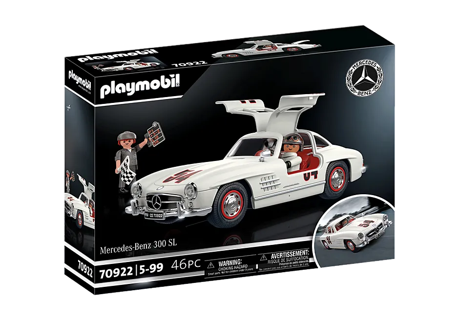 Playmobil 70922 Mercedes-Benz 300 SL, Model Car for Adults or Toy Car for Children, 5-99 Years