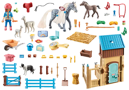 Playmobil 71353 Horse Stall with Amelia and Whisper