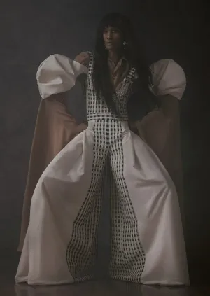 Pleated Overalls & Button Up Blouse | Spring/Summer 2019