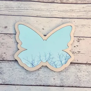 Plywood and Acrylic Mirror - Butterfly