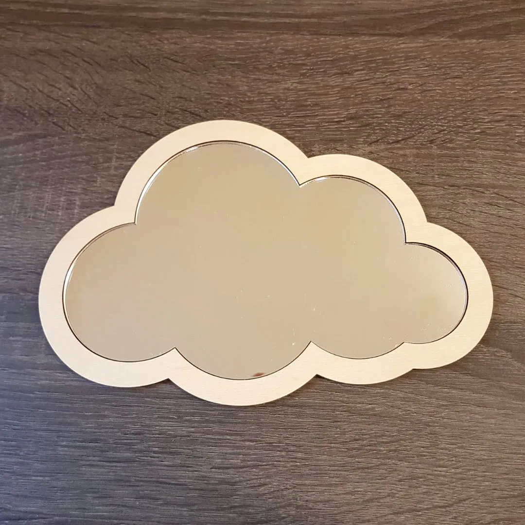 Plywood and Acrylic Mirror - Cloud