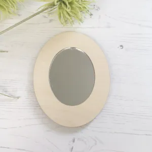 Plywood and Acrylic Mirror - Oval