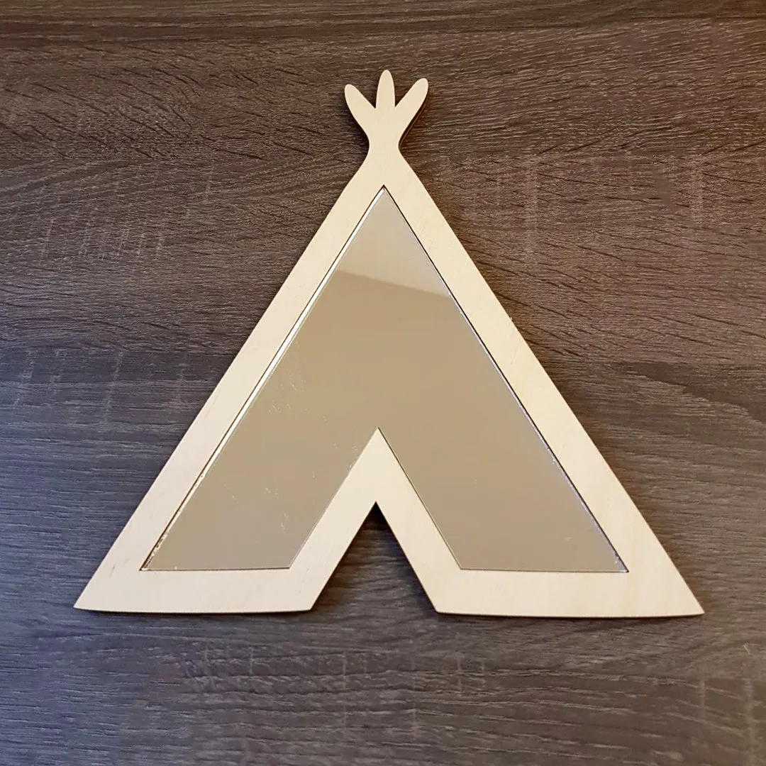 Plywood and Acrylic Mirror - Teepee