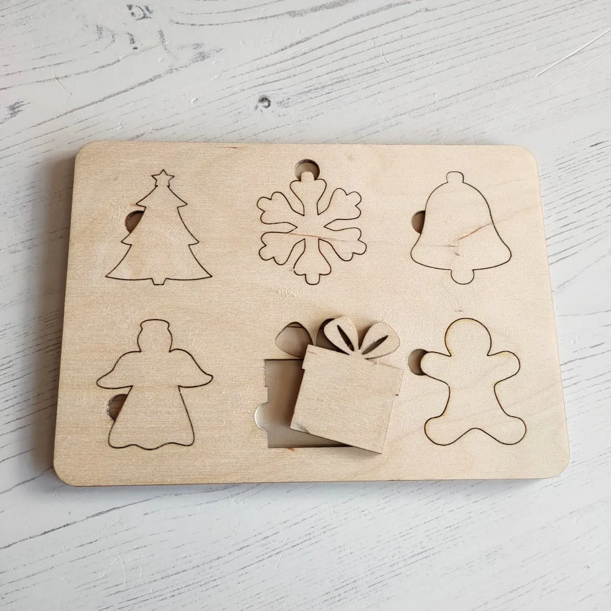 Plywood Christmas Puzzle