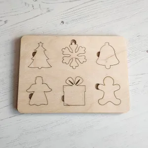 Plywood Christmas Puzzle