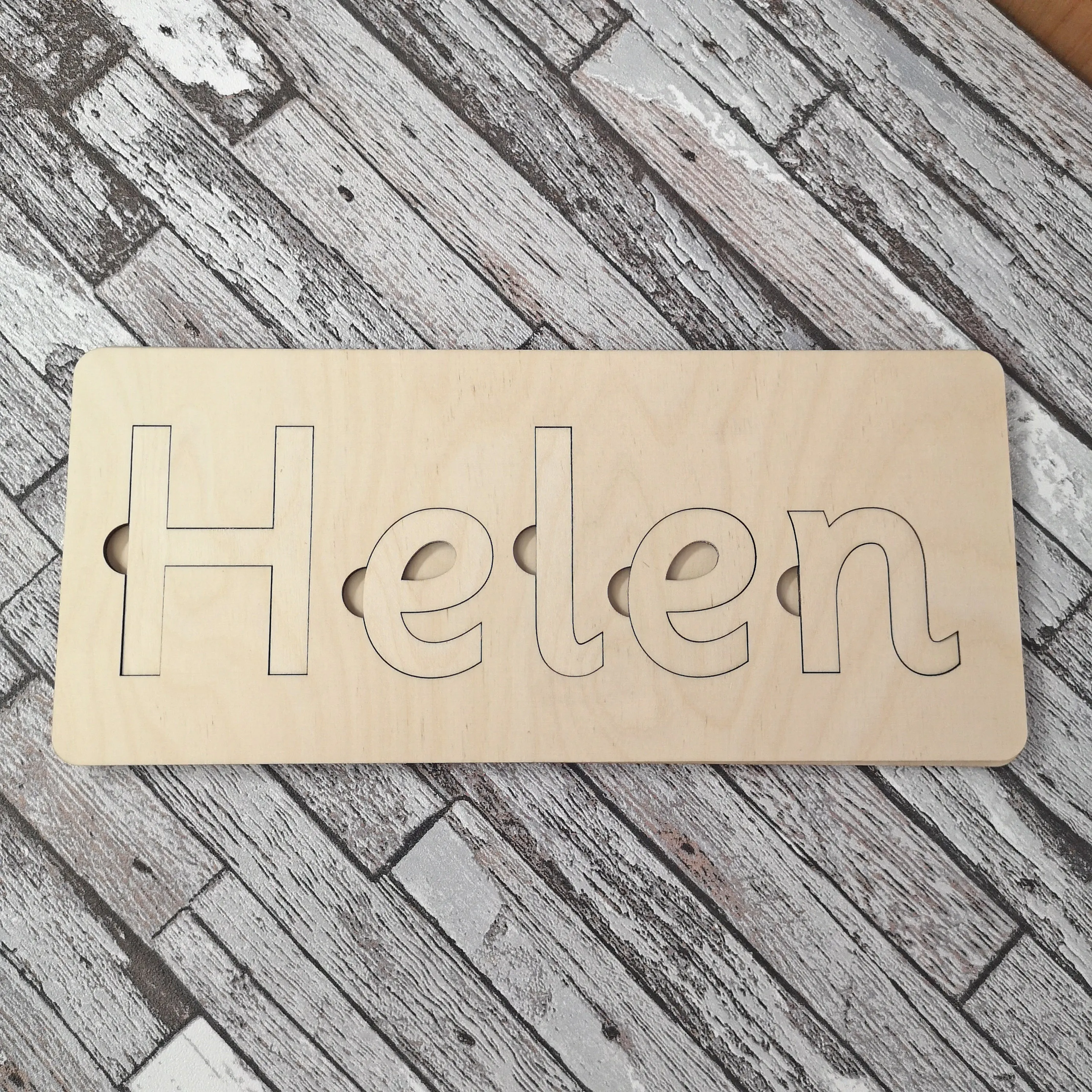 Plywood Name Puzzle
